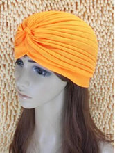 Load image into Gallery viewer, 1pcs Women India Caps Retro Headband Hijab Muslim Turban All-match Solid Pleated Headwear Vintage Beanies Hat 2016 New Cheap Hot