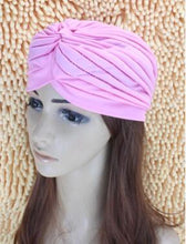 Load image into Gallery viewer, 1pcs Women India Caps Retro Headband Hijab Muslim Turban All-match Solid Pleated Headwear Vintage Beanies Hat 2016 New Cheap Hot