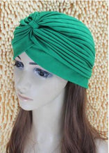 Load image into Gallery viewer, 1pcs Women India Caps Retro Headband Hijab Muslim Turban All-match Solid Pleated Headwear Vintage Beanies Hat 2016 New Cheap Hot