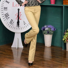 Load image into Gallery viewer, 2017 autumn new candy color Women Jeans Long stretch Slim Fit jeans straight lager Size Sexy Fashion Casual Lady trousers Z2401