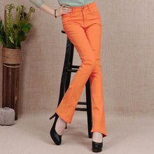 Load image into Gallery viewer, 2017 autumn new candy color Women Jeans Long stretch Slim Fit jeans straight lager Size Sexy Fashion Casual Lady trousers Z2401