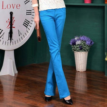 Load image into Gallery viewer, 2017 autumn new candy color Women Jeans Long stretch Slim Fit jeans straight lager Size Sexy Fashion Casual Lady trousers Z2401