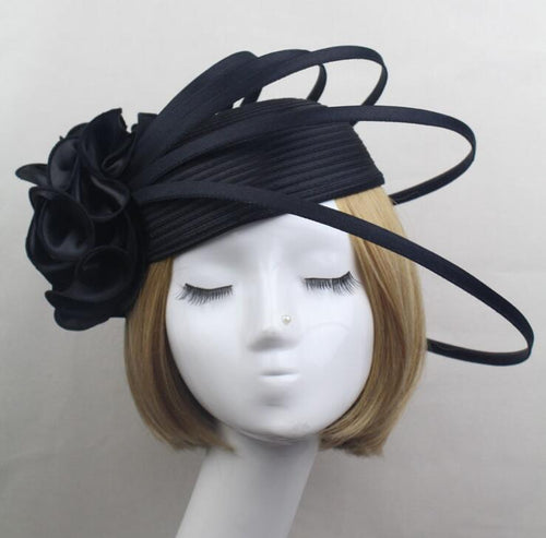 New European Statement Flower Woman Hat Headwere Lady Performance Party Stage Veil Fascinators Hat Accessories
