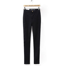 Load image into Gallery viewer, Women&#39;s jeans Slim tight thin and high elastic waist jeans feet jeans with high waist Retro autumn and winter Tight pants XL