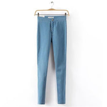 Load image into Gallery viewer, Women&#39;s jeans Slim tight thin and high elastic waist jeans feet jeans with high waist Retro autumn and winter Tight pants XL