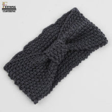 Load image into Gallery viewer, FEITONG 2017 hair accessories Fashion Winter Warm Women Bowtie Crochet Braided Knit Wool Hat Cap Headband For Women Hair Band