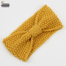 Load image into Gallery viewer, FEITONG 2017 hair accessories Fashion Winter Warm Women Bowtie Crochet Braided Knit Wool Hat Cap Headband For Women Hair Band