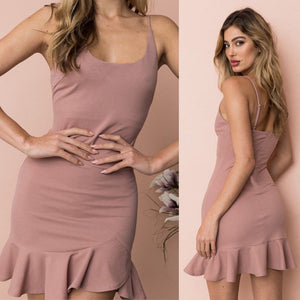 2018 New Sexy Mini Woman Ladies Dress Women Summer Mini Dress Bodycon Bandage Sleeveless Party Cocktail Club Dresses