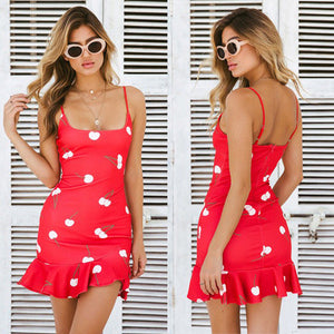 2018 New Sexy Mini Woman Ladies Dress Women Summer Mini Dress Bodycon Bandage Sleeveless Party Cocktail Club Dresses