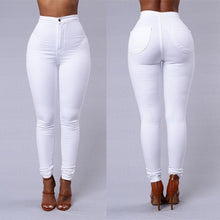 Load image into Gallery viewer, NEW Solid Wash Skinny Jeans Woman High Waist winter Denim Pants Plus 2018 Push Up Trousers Bodycon warm Pencil Pants Female **