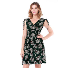 Load image into Gallery viewer, 2018 Summer Dress Women Sexy Fashion tassel Female dress Flower printed V collar sleeveless Hight waist mini dress vestidos
