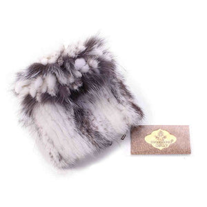 Girls Real Fur Beanies Fashion Ladies Warm Winter Princess Cap Elastic Mink + Fox Fur Russian Women Winter Caps Knitted Fur Hat
